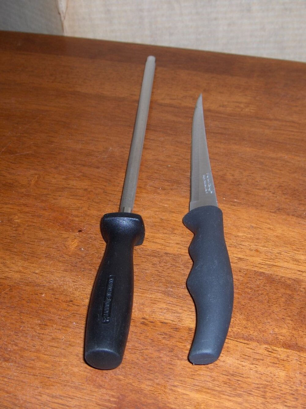 Fillet Knife and Sharpening Steel, Knife is Forever Sharp